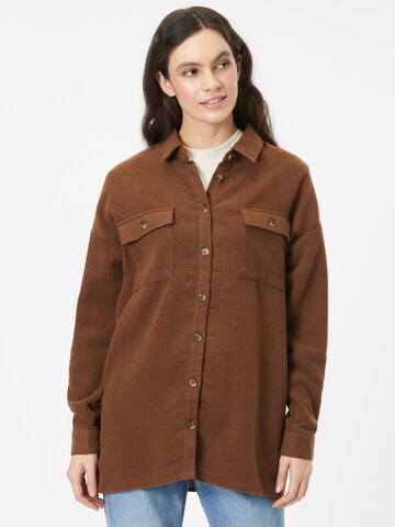 Noisy may Blouse 'FLANNY' in Brown: front