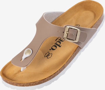 Palado T-bar sandals 'Palado Kos Matt' in Beige: front