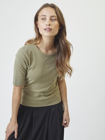 Maglietta 'Granny' di co'couture in verde: frontale