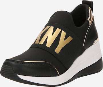 DKNY - Sapatilhas slip-on 'KAMRYN' em preto: frente