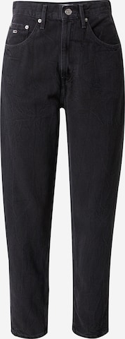 Tommy Jeans Tapered Jeans in Black: front