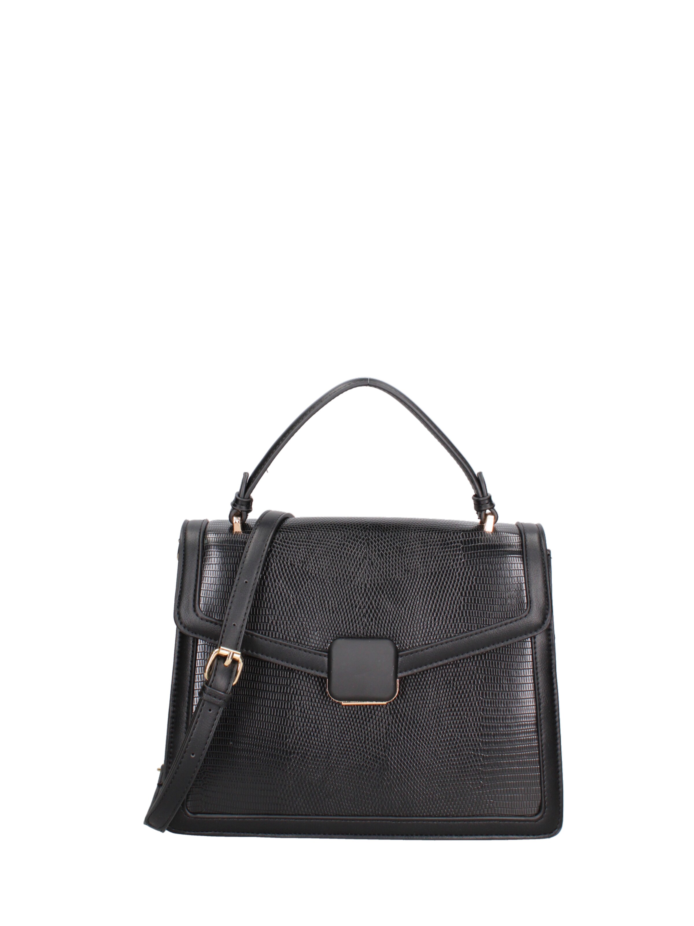 Borsa a mano 'Borsa a Mano Seraphina Ecopelle - Chiusura a Scatto e Tracolla' di Diana&Co. in nero