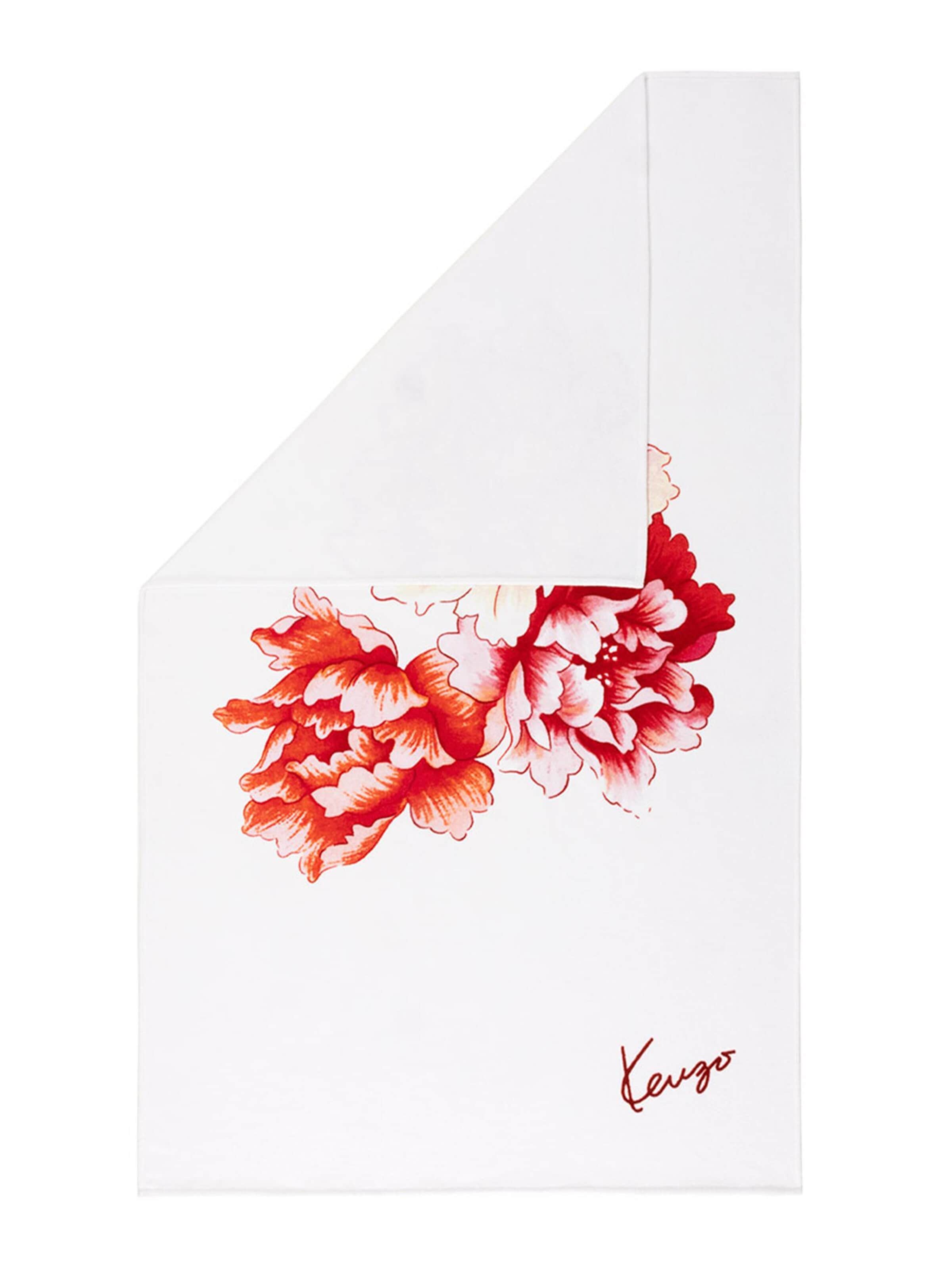KENZO Beach Towel 'KPEONY' in White