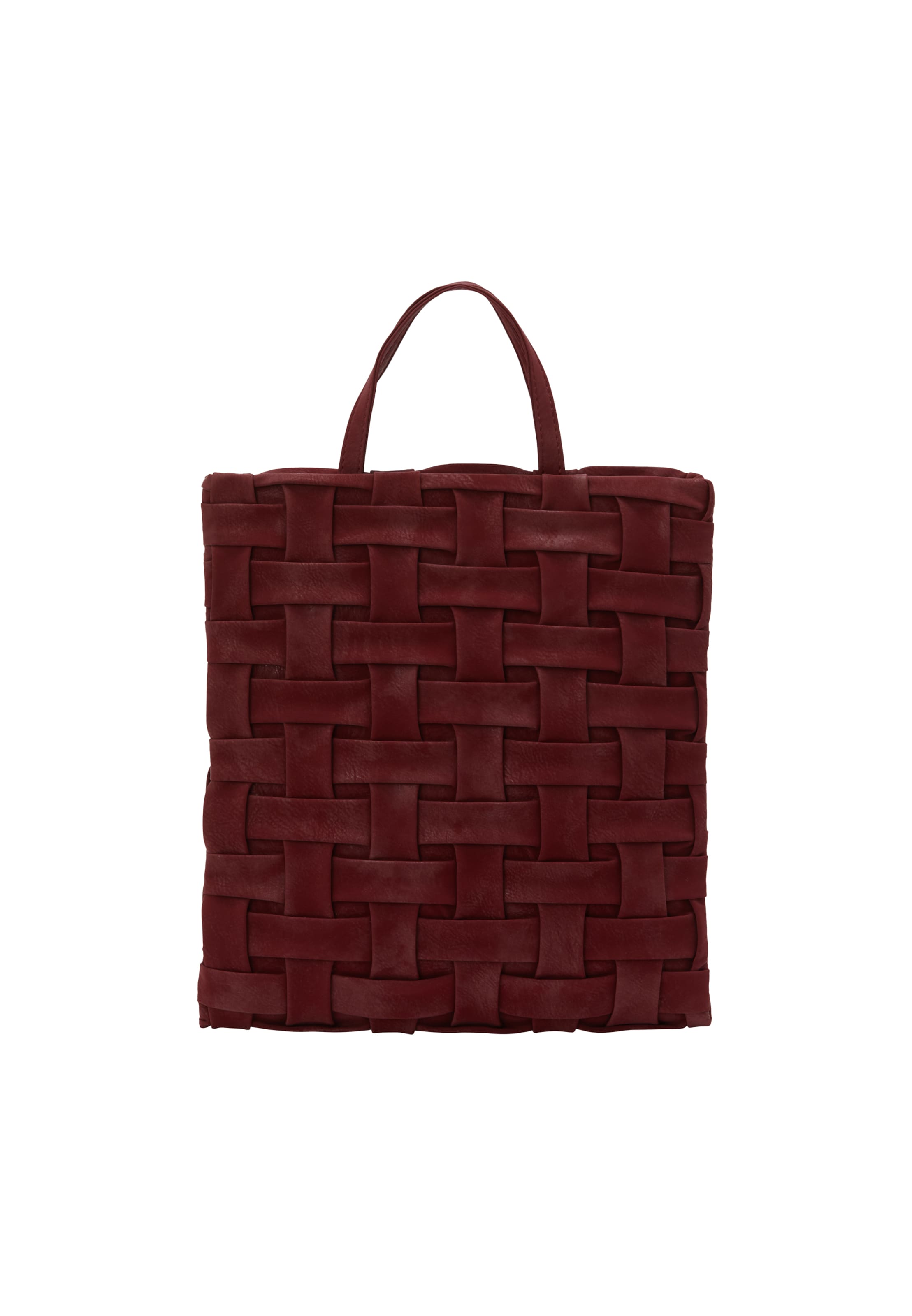 sarkans RISA Rokassomiņa: no priekšpuses