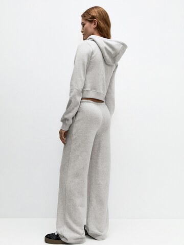 Pull&Bear Wide leg Broek in Grijs