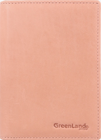 Greenland Nature Wallet 'Soft Colour' in Pink: front