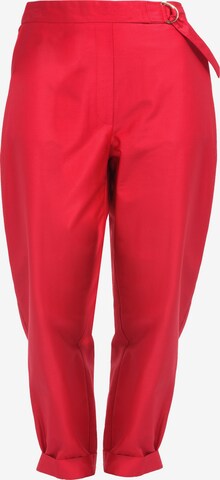 HELMIDGE Loose fit Pants in Red: front