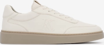 Baskets basses Kazar Studio en blanc : devant