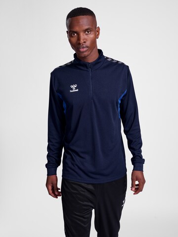 Hummel Athletic Sweatshirt in Blue: front
