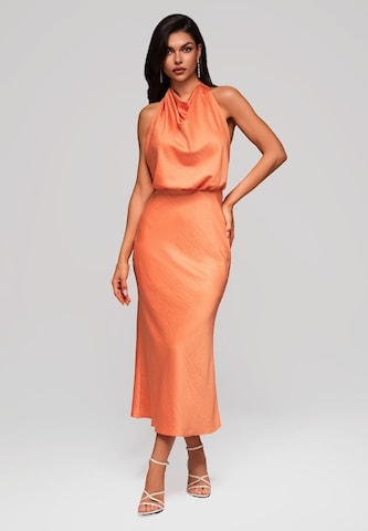 Robe de soirée 'Brianna' Ombre en orange : devant
