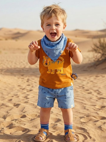 SIGIKID Scarf 'Wendehalstuch Tiger & Löwe' in Blue