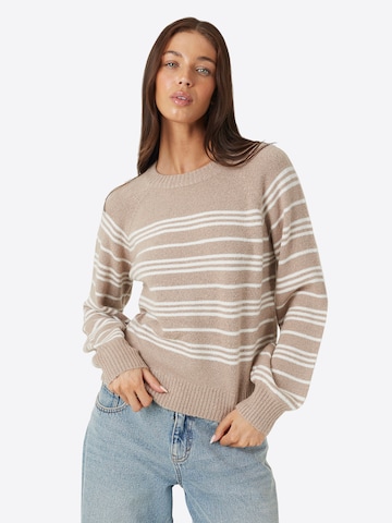 Pull-over BRAVE SOUL en marron : devant