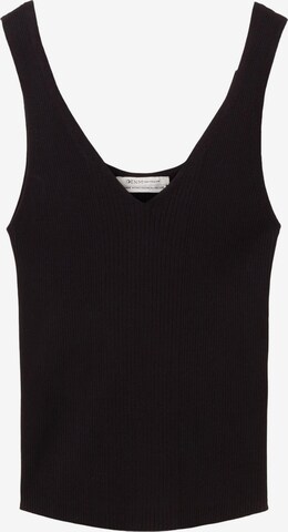 Top in maglia di TOM TAILOR DENIM in nero: frontale