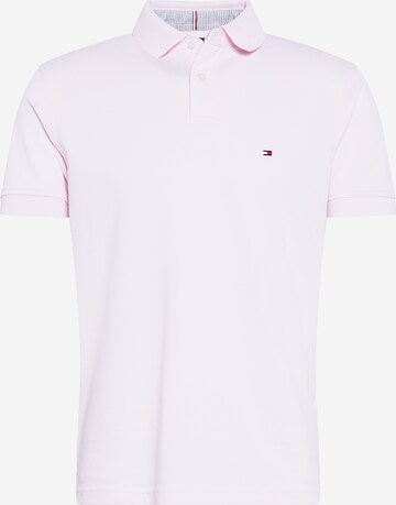 T-Shirt TOMMY HILFIGER en violet : devant