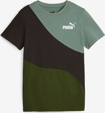 PUMA Тениска 'POWER' в зелено: отпред