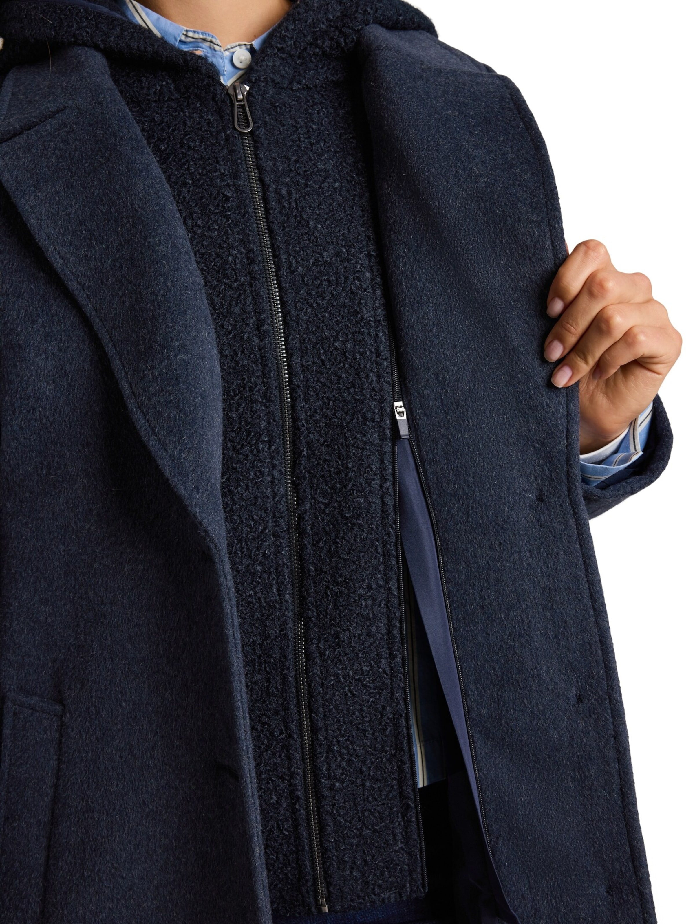 TOM TAILOR Übergangsmantel in Blau