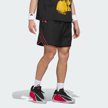 ADIDAS PERFORMANCE Loose fit Sports trousers 'Anthony Edwards' in Black: front