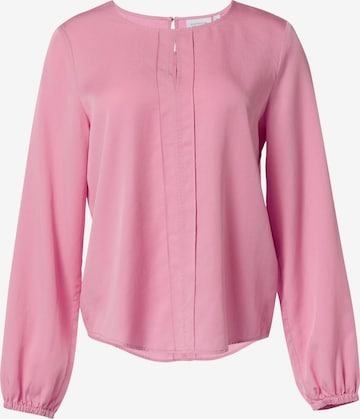 comma casual identity Blouse in Roze: voorkant