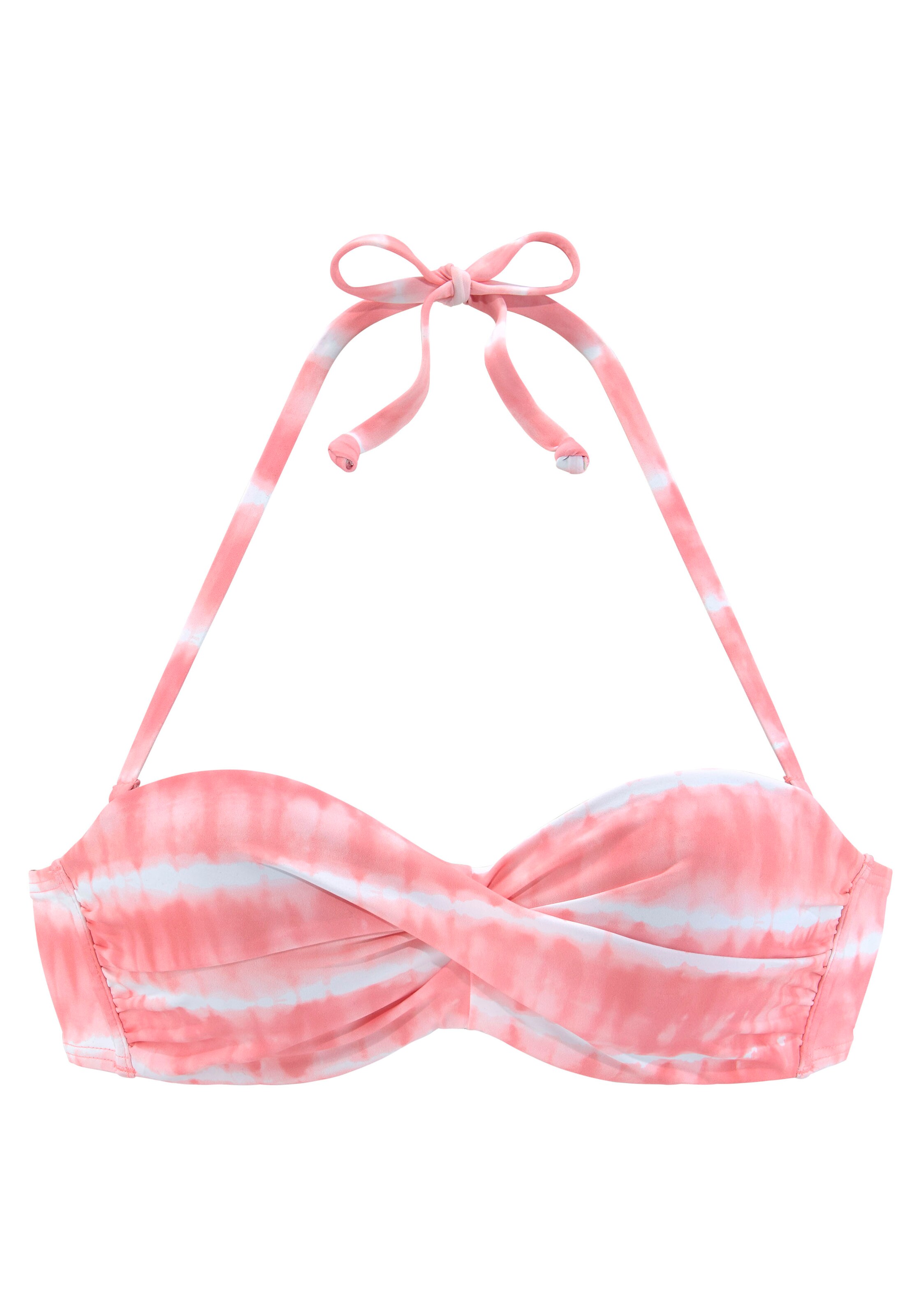 s.Oliver - Bandeau Top de bikini en rosa: frente