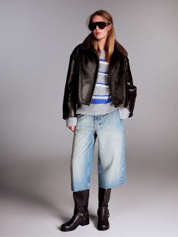 Bershka Between-season jacket in Brown: front