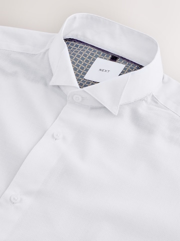 Next Slim fit Button Up Shirt in White