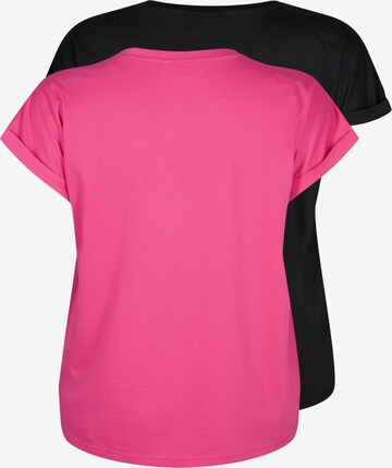 Zizzi Shirts 'KATJA' i pink