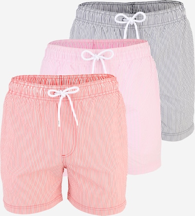 S dydžio Maudymosi trumpikės 'JPSTMAUI' iš JACK & JONES, spalva – tamsiai mėlyna / šviesiai rožinė / oranžinė-raudona / balta, Prekių apžvalga