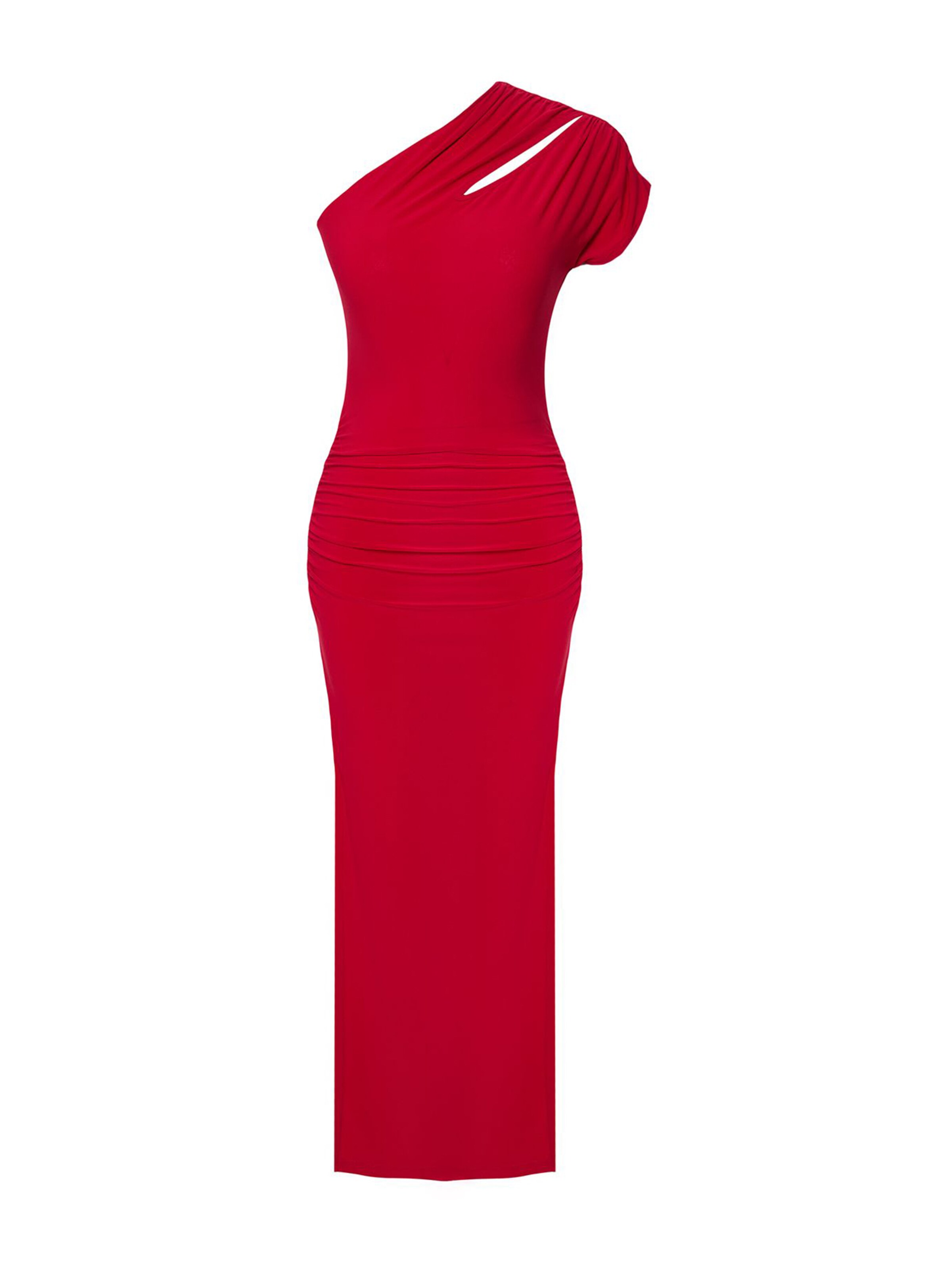 Trendyol Kokteilové šaty - Červená: predná strana