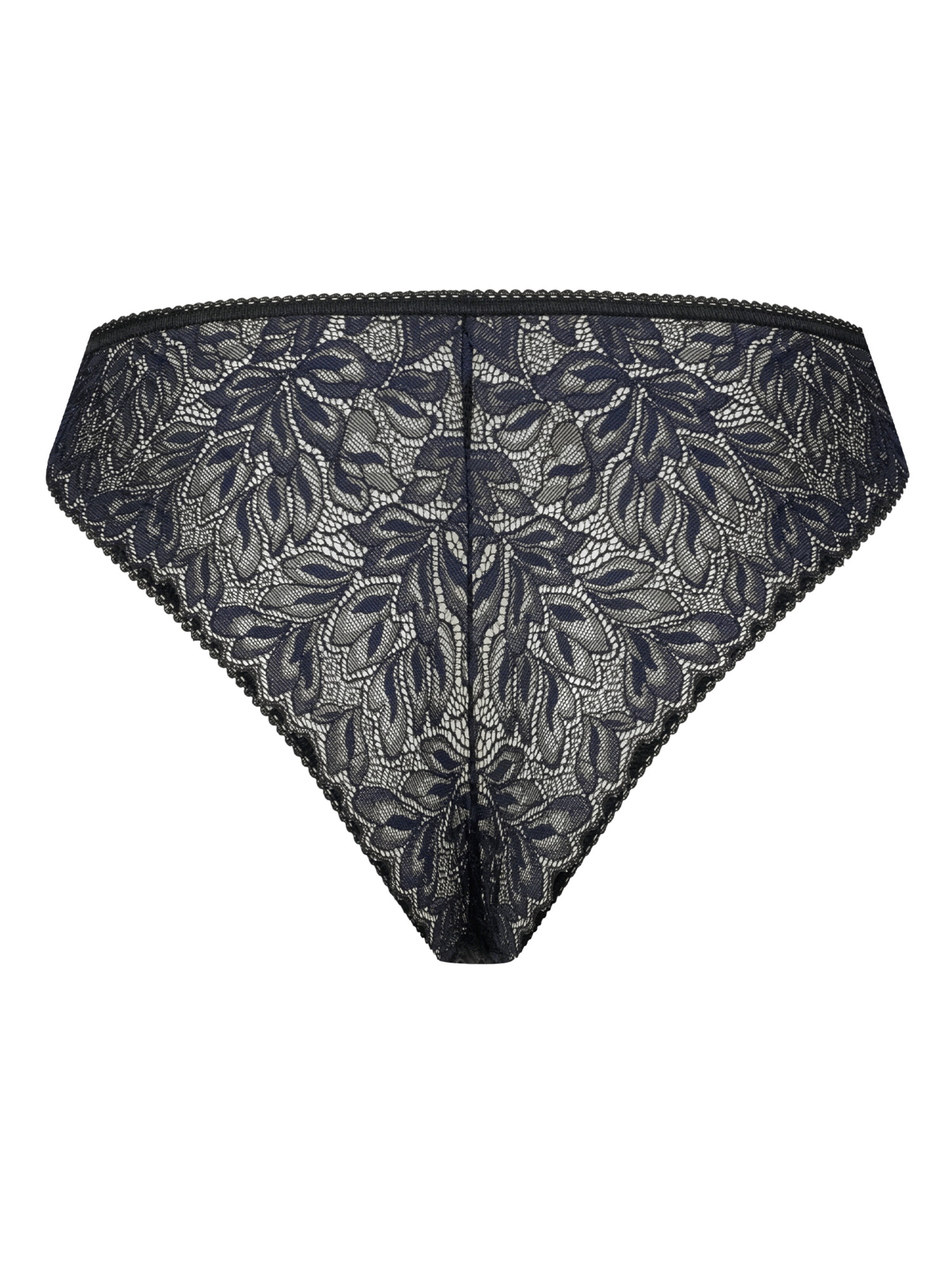 Erlich Textil Slip 'Iconic Lace' in Zwart