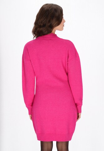 Robes en maille faina en rose