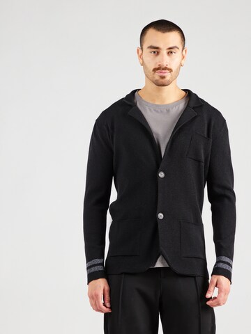 Key Largo Strickjacke 'ALREADY' in Schwarz: Vorderseite