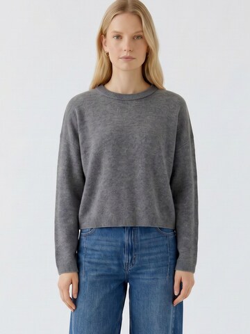 OUI Pullover 'NILA' in Grau: Vorderseite