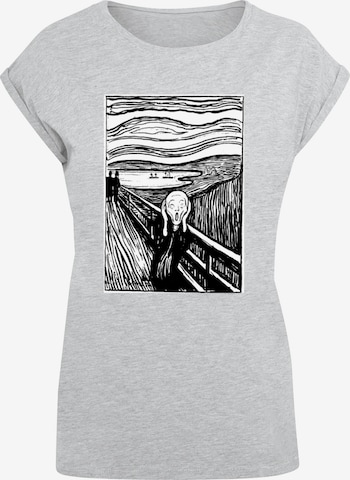 Merchcode T-Shirt 'APOH - Munch Lino' in Grau: predná strana