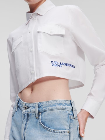 Camicia da donna di KARL LAGERFELD JEANS in bianco