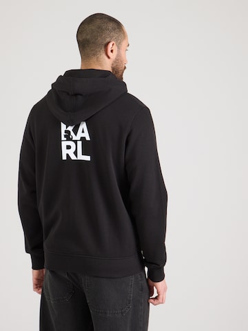 Giacca di felpa di Karl Lagerfeld in nero: frontale