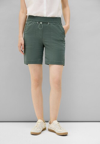 CECIL Loose fit Pants in Green: front