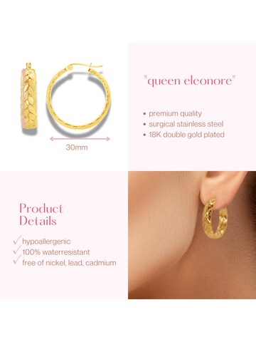 ARS-ARGENTI Ohrringe 'QUEEN ELEONORE'‌‌‌‌‌‌‌‌ in Gold
