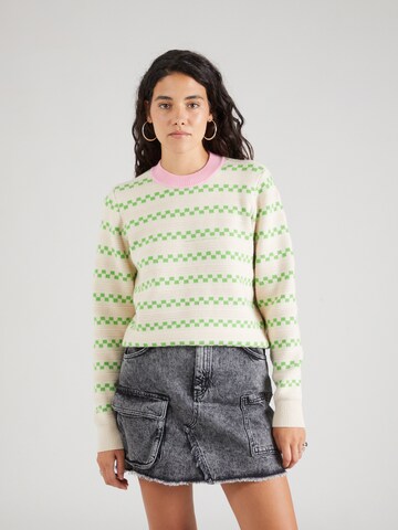 NÜMPH Sweater 'TATE' in Green: front