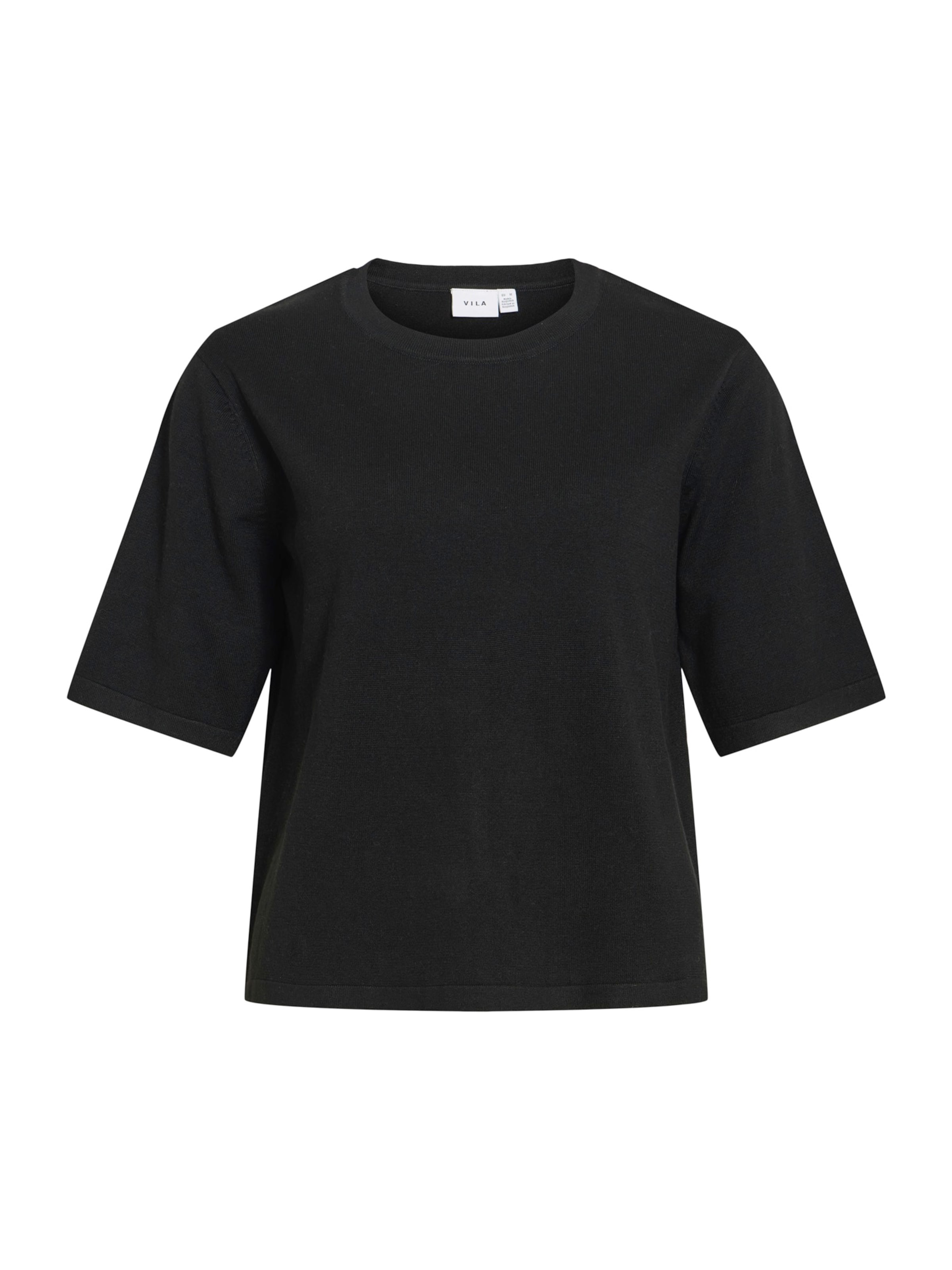 VILA Свитер 'VIMalu' в Черный: спереди