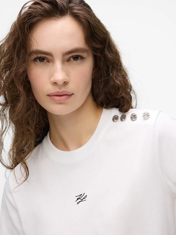 T-shirt 'Autograph' Karl Lagerfeld en blanc