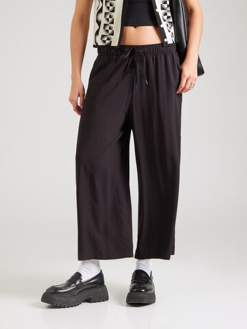 Wide Leg Pantalon QS en noir : devant