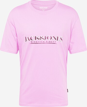 JACK & JONES T-Shirt 'GRAND' in Pink: predná strana