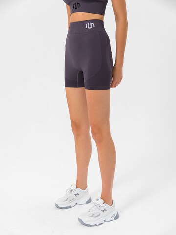 MOROTAI Skinny Workout Pants 'NAIKAN SEAMLESS' in Purple