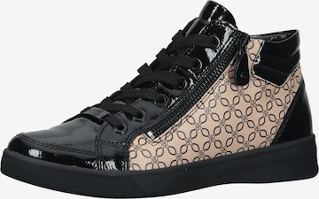 ARA High-Top Sneakers in Black: front