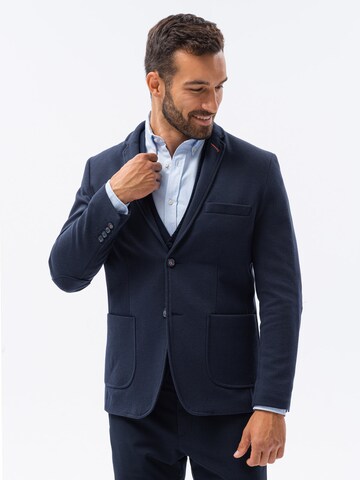 Ombre Slim Fit Sakko in Blau: Vorderseite