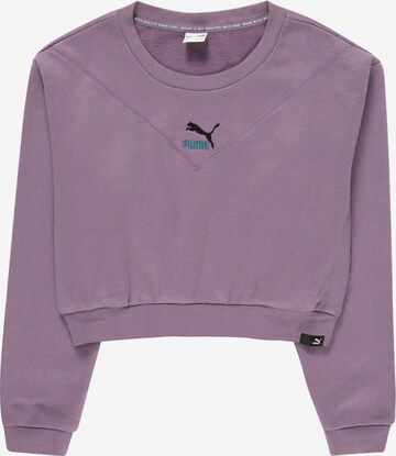 PUMA Sweatshirt in Lila: predná strana