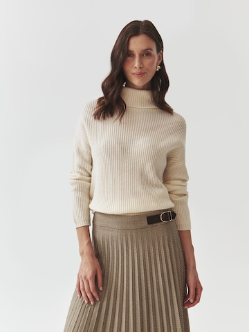 TATUUM Sweater 'Blanche' in White: front
