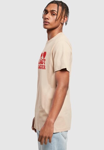 Merchcode T-Shirt in Beige