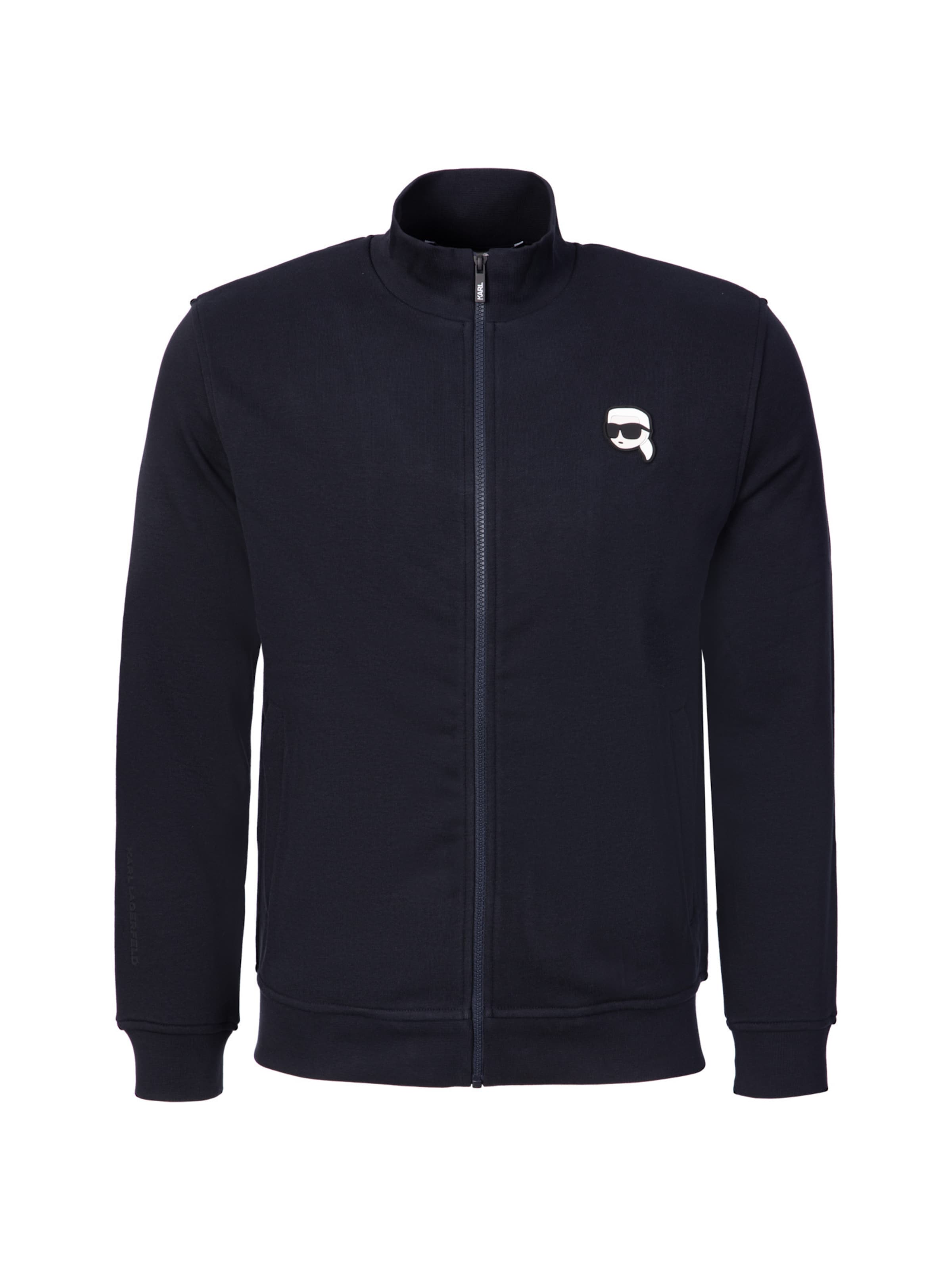 Giacca di felpa di Karl Lagerfeld in blu: frontale