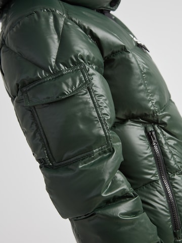 JACK1T Jacke ' EZ Boxed Ultra Lang Puffer Lux ' in Grün